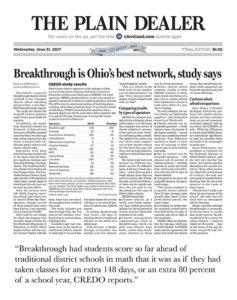 Breakthrough Schools featured as one of the best school networks nationally, #1 in Ohio